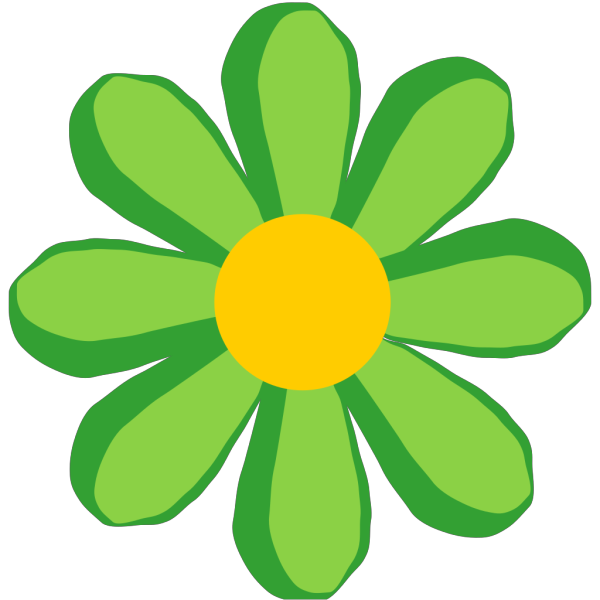 Green Flower PNG Clip art