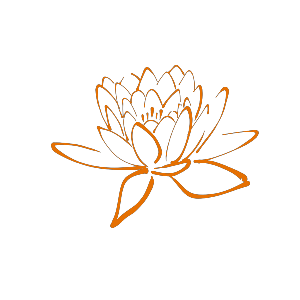 Orange Lotus PNG Clip art