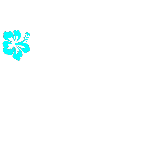 Hibiscus Flower Blue PNG Clip art