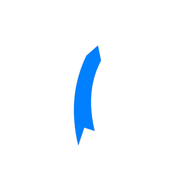 Blue Arrow Thin PNG images