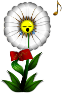 Flower Singing PNG Clip art