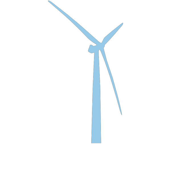 Periwinkle Blue Turbine Icon PNG Clip art