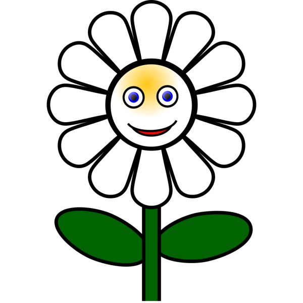 Smiling Daisy PNG Clip art