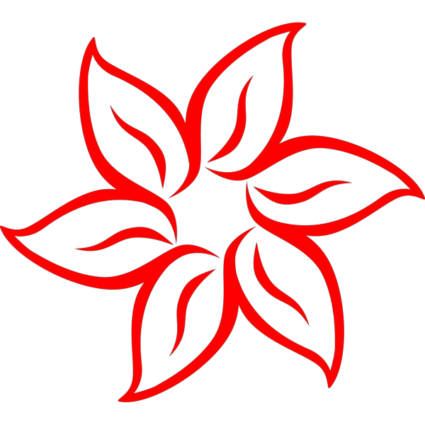 Red Flower PNG Clip art
