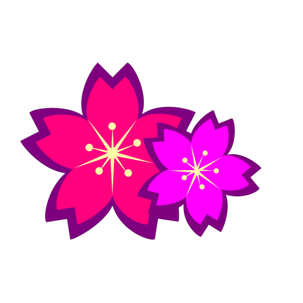Purple Flowers PNG Clip art