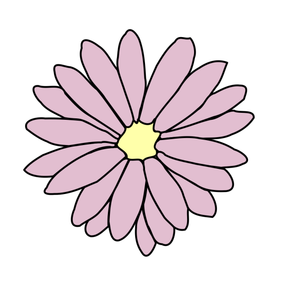 Pink Daisy PNG Clip art