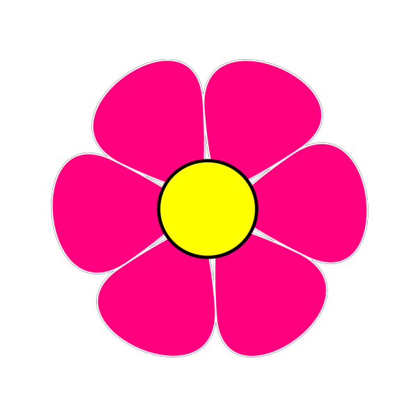 Pink And Yellow Flower PNG Clip art