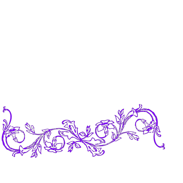 Flower Frame Purple PNG Clip art