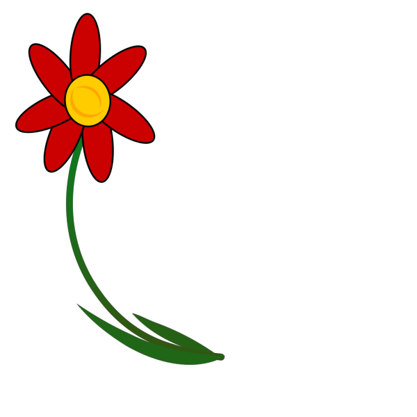Bent Flower PNG Clip art