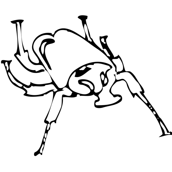 Beetle Outline PNG Clip art