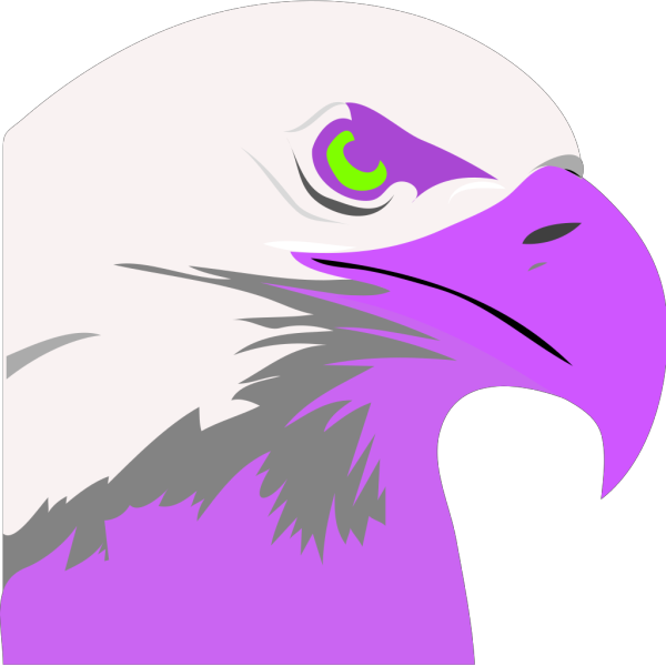 Purple Eagle Scribble PNG Clip art