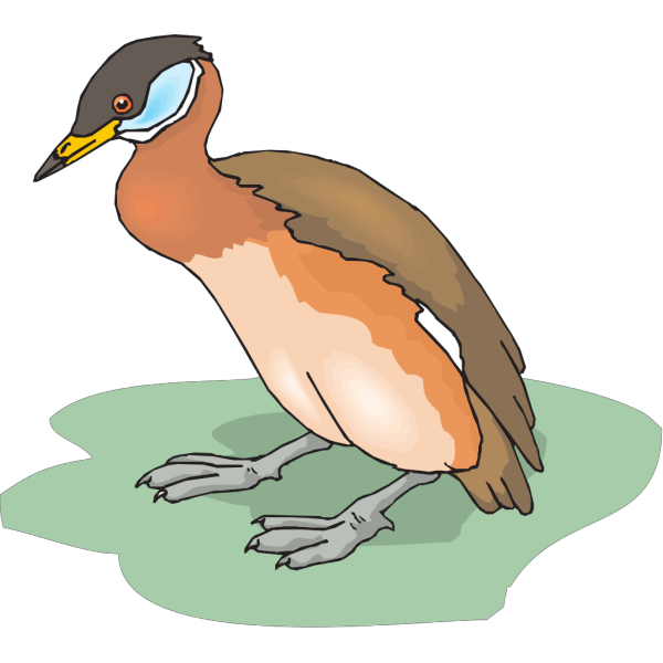 Leaning Duck PNG Clip art