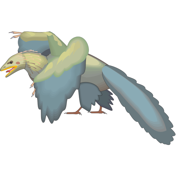 Archaeopteryx Taking Off PNG Clip art