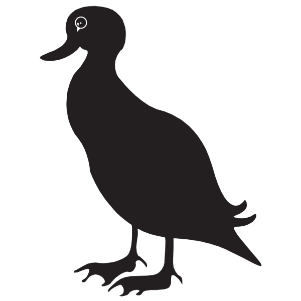Black Duck Silhouette PNG Clip art