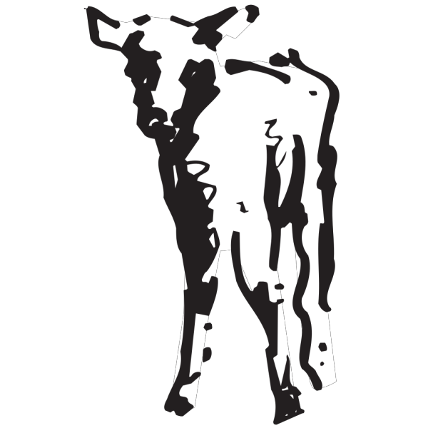 Calf Outline Art PNG images