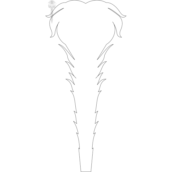 Black And White Feather PNG Clip art