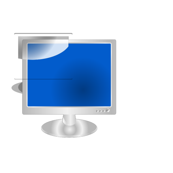 Blue Monitor PNG Clip art