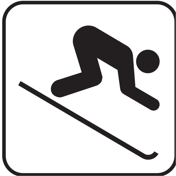 Ice Skiing Map Sign PNG images