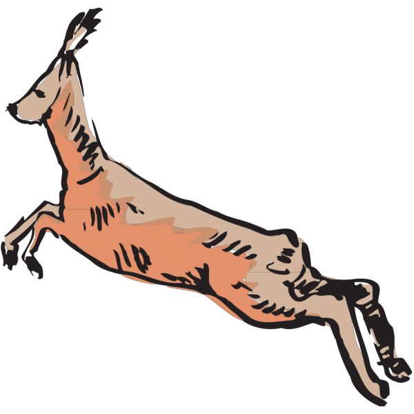 Antelope Jumping PNG Clip art