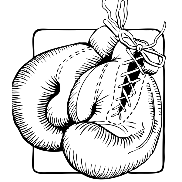 Boxing Gloves Outline PNG Clip art