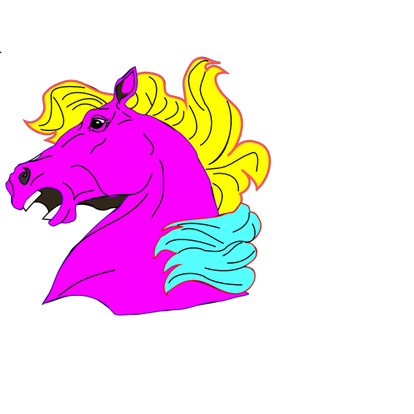 Angry Horse PNG Clip art