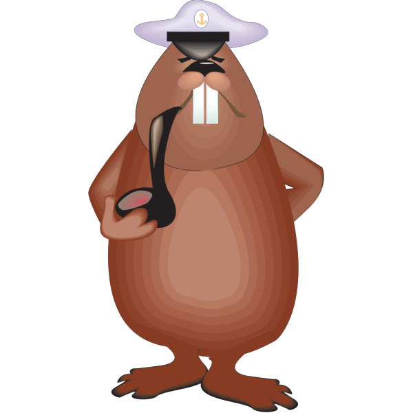 Beaver With Pipe PNG Clip art