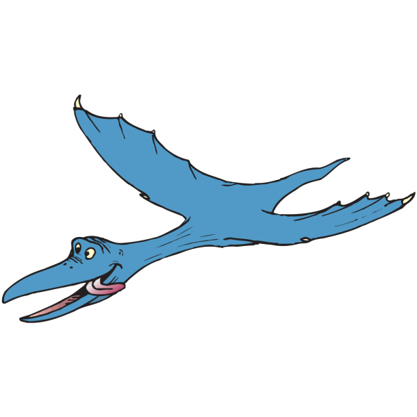 Happy Flying Dinosaur PNG Clip art