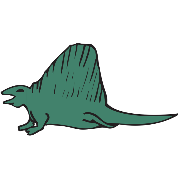 Stylized Dinosaur Art PNG Clip art