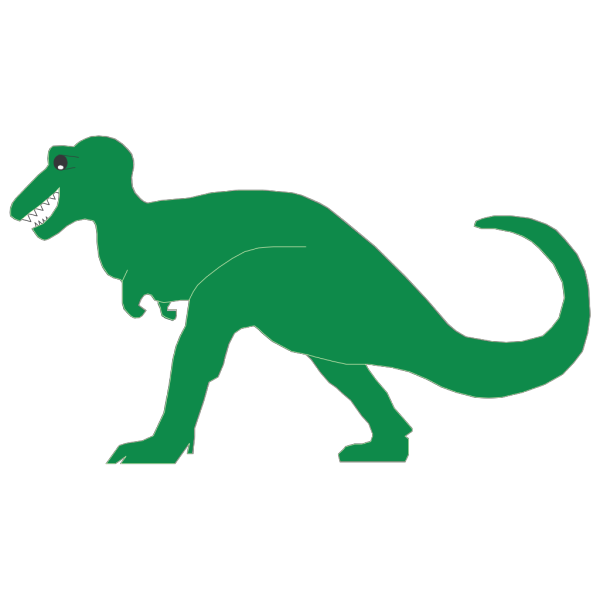 Simple Green Dinosaur Art PNG Clip art