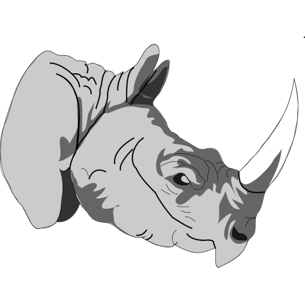 Rhinoceros 3d PNG Clip art