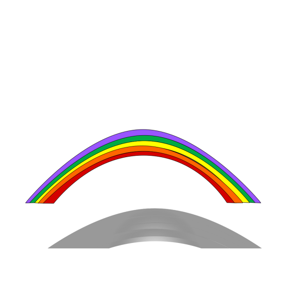 Rainbow On Beach PNG Clip art