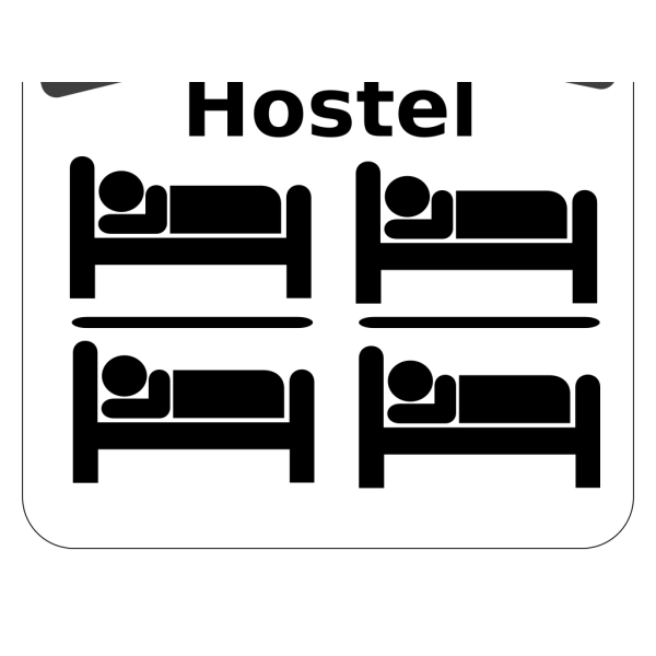 Hostel Clip Art - White PNG Clip art