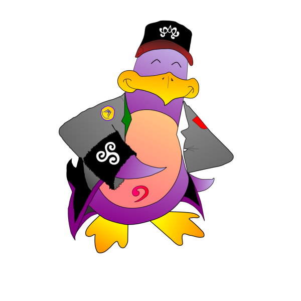 Funky Penguin PNG Clip art
