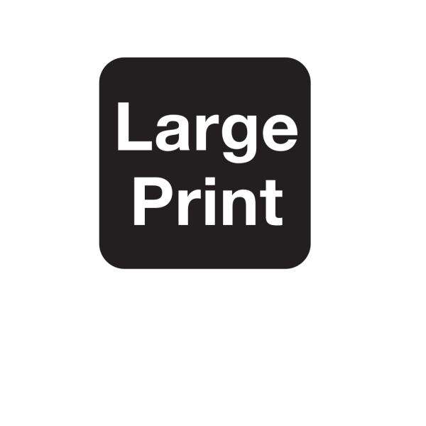 Large Print Black PNG Clip art