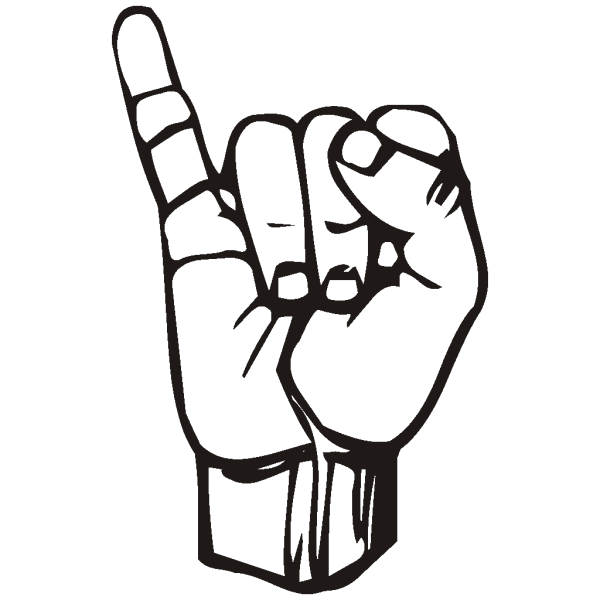 Sign Language Interpretation Black PNG Clip art