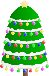 Decorated Christmas Tree PNG Clip art