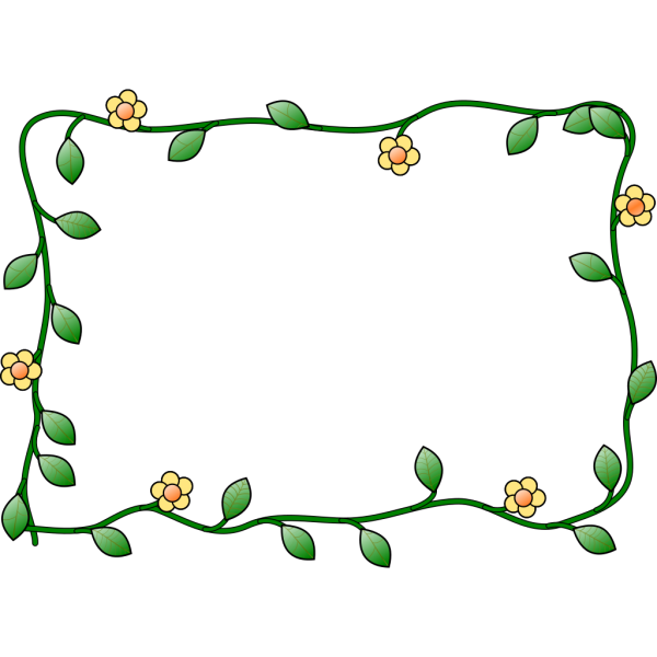 Flower Frame PNG Clip art