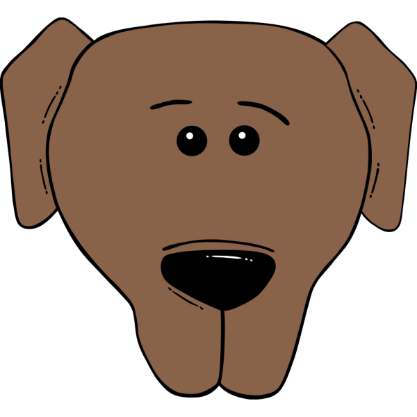 Dog Face Cartoon PNG Clip art