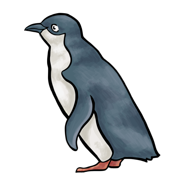 Crazy Cartoon Penguin PNG Clip art