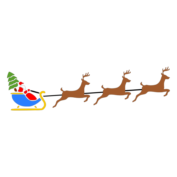 Flying Santa Art PNG Clip art