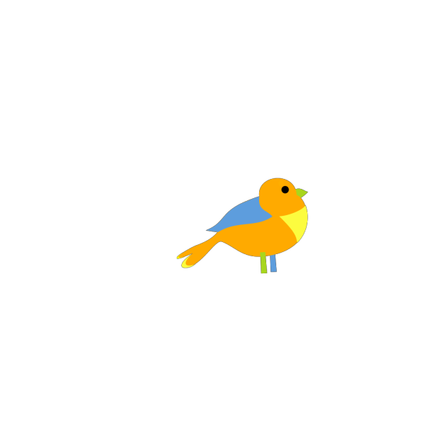 Colorful Little Bird PNG Clip art