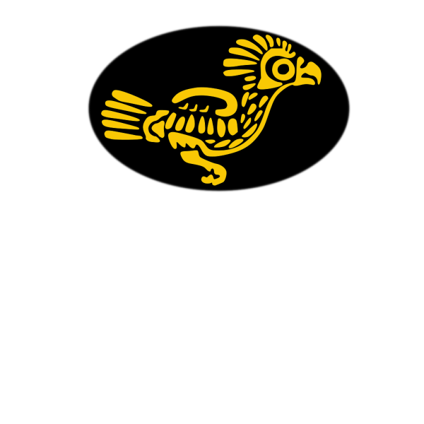 Gold Aztec Bird PNG images