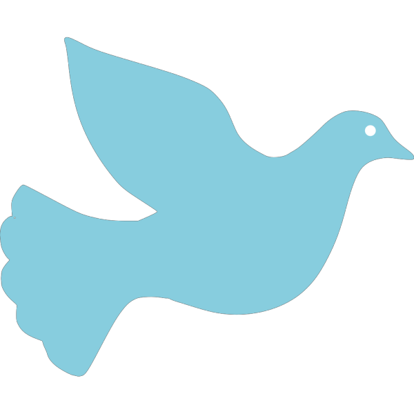 Blue Dove PNG image