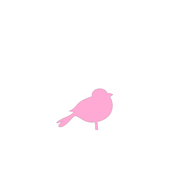 Pink Bird Silhouette PNG Clip art
