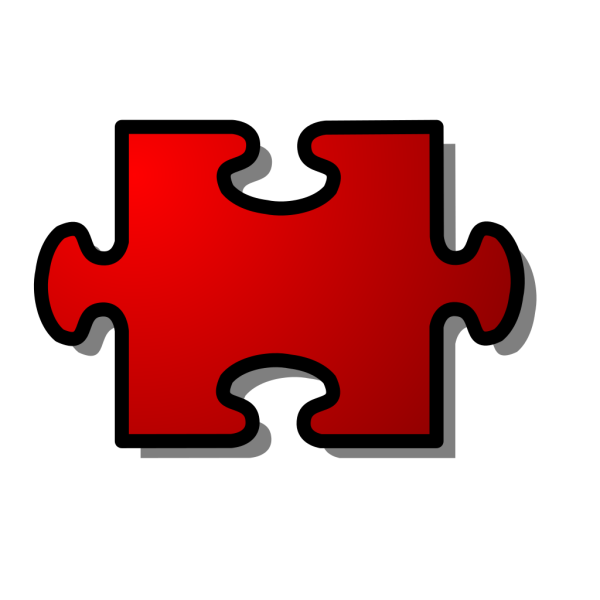 Jigsaw Red 10 PNG Clip art