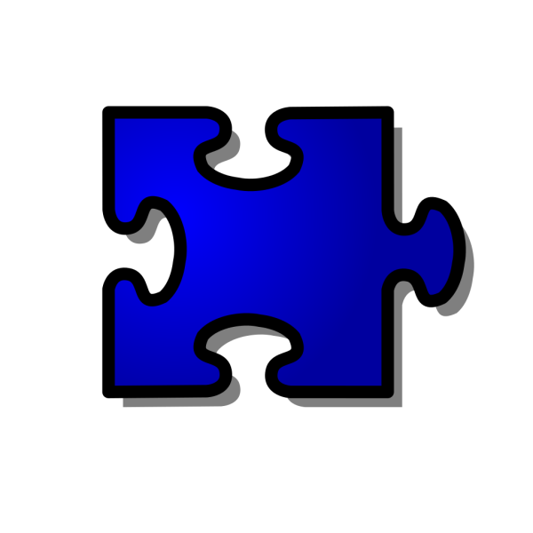 Jigsaw Blue PNG Clip art
