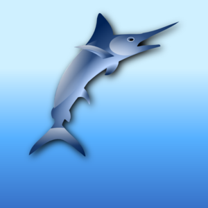 Marlin With Water Background PNG Clip art