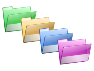 Colorful Folder PNG PNG Clip art
