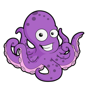 Cute Octopus PNG Transparent PNG Clip art