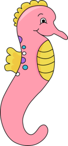 Cute Seahorse PNG File PNG Clip art